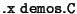 ${\tt .x~demos.C}$