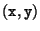 ${\tt (x,y)}$